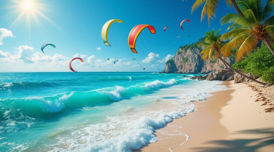 explorez les meilleurs spots de kitesurf en 2025, idéaux pour les passionnés à la recherche d'aventures et de sensations fortes sur l'eau.